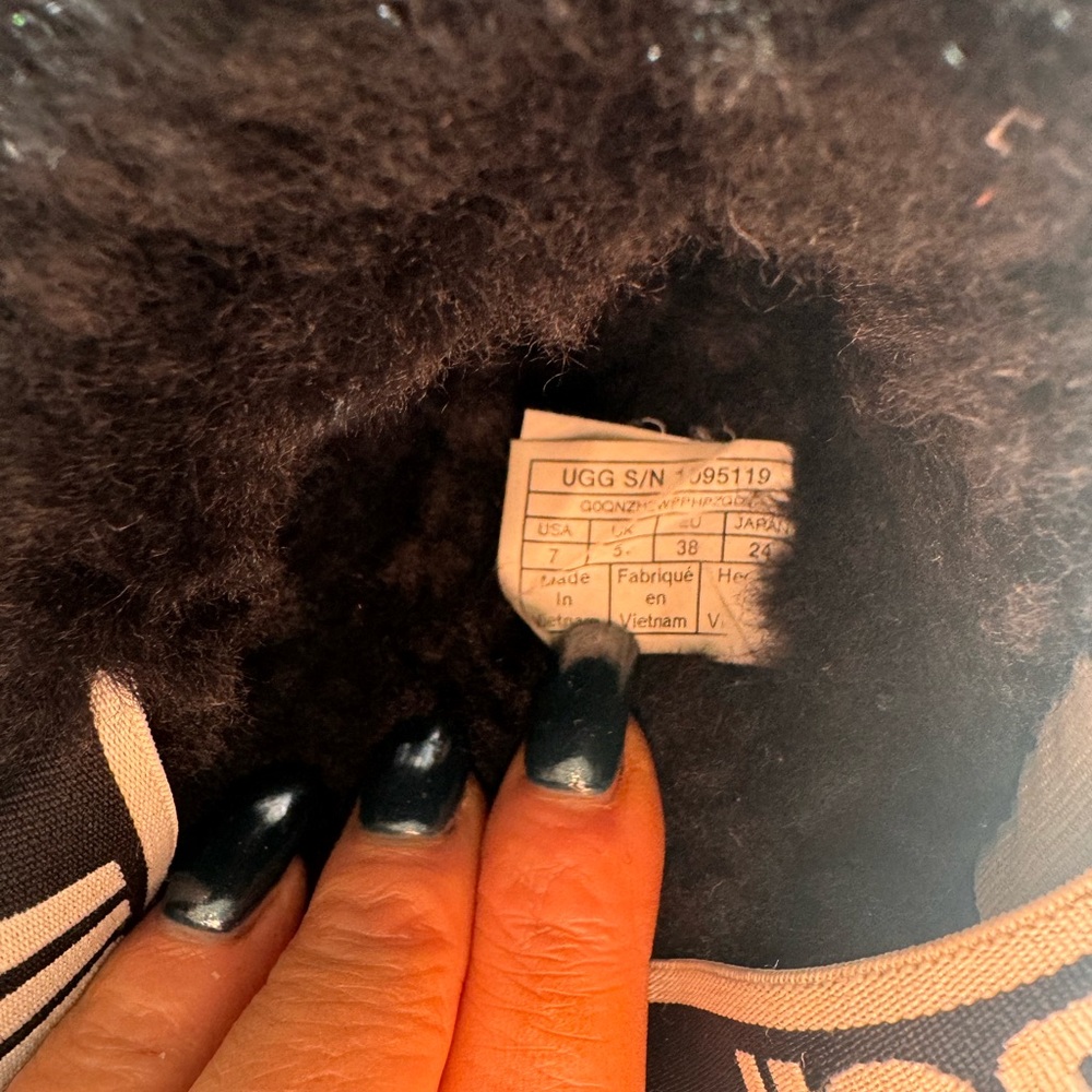 Black Authentic Ugg Slippers - image 2